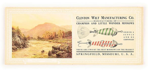 CLINTON WILT ADVERTISING INK BLOTTER