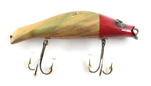 PAW PAW BULLHEAD IN RED HEAD PEARL SWIRL