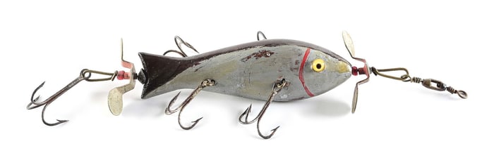 F.A. PARDEE 5 HOOK KENT DOUBLE SPINNER MINNOW