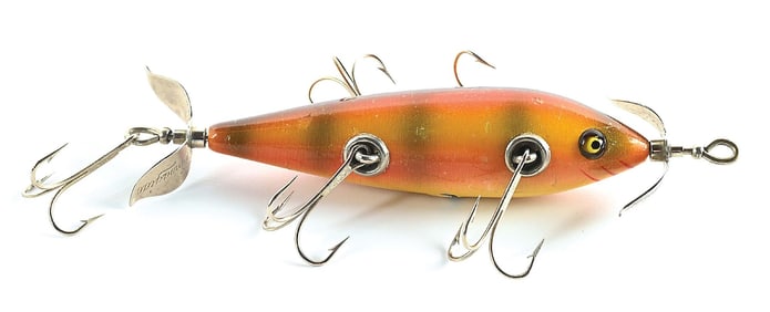 HEDDON 159A MINNOW IN YELLOW BAR PERCH