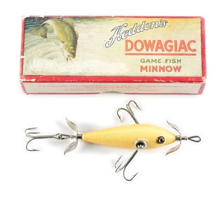 HEDDON ALL WHITE UNDERWATER MINNOW IN BOX