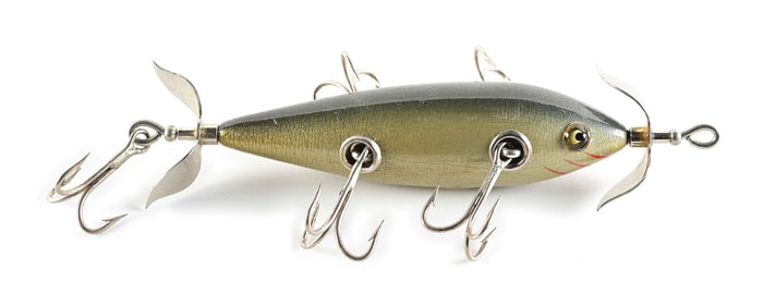 HEDDON 153 MINNOW IN BLENDED BLUE BACK ALUMINUM