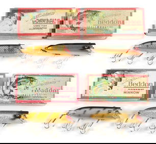 SET OF 4 HIGH-GRADE HEDDON BASSERS