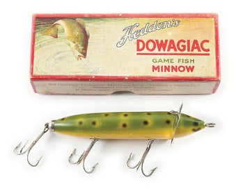 HEDDON 200 IN FROG WITH MOUSTACHE