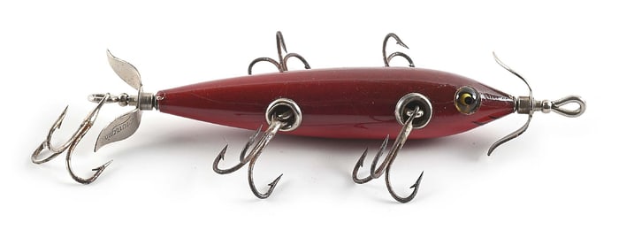 HEDDON 154 DOWAGIAC UNDERWATER MINNOW IN RED