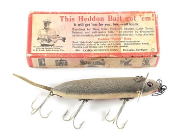 HEDDON 200 SURFACE GREY MOUSE IN BOX