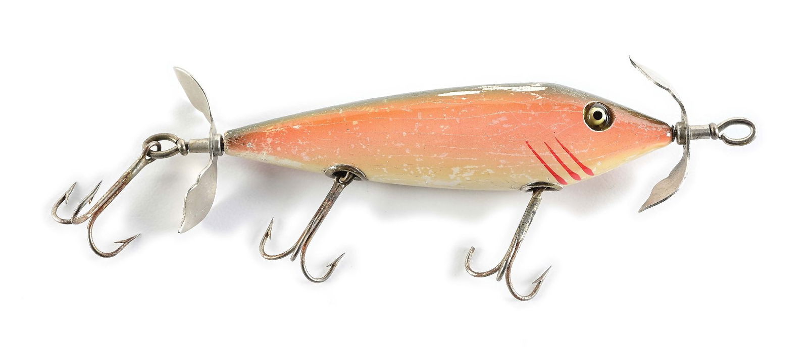 SHAKESPEARE #42 B-PROP FLOATING WOODEN MINNOW (1 of 4)