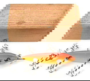 SHAKESPEARE NO 64 MUSKY MINNOW IN WOOD BOX