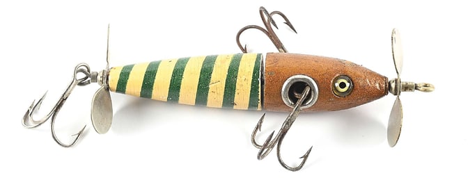 CHARMER WITH GOLD HEAD & GREEN BARBERPOLE