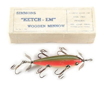 SIMMONS KETCH EM WOODEN MINNOW