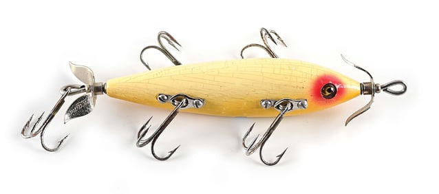 WHITE RED EYES HEDDON 150 MINNOW