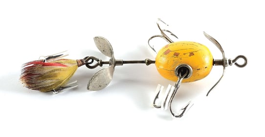 EARLIEST SHAKESPEARE WHIRLWIND SPINNER IN YELLOW