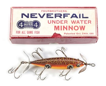 PFLUEGER FOURBROTHERS SIENNA CRACKLE NEVERFAIL MINNOW