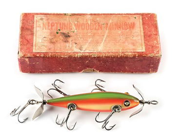 THE NEPTUNE WOODEN MINNOW IN RAINBOW