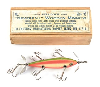 EARLY NEVERFAIL MINNOW IN RAINBOW IN BOX