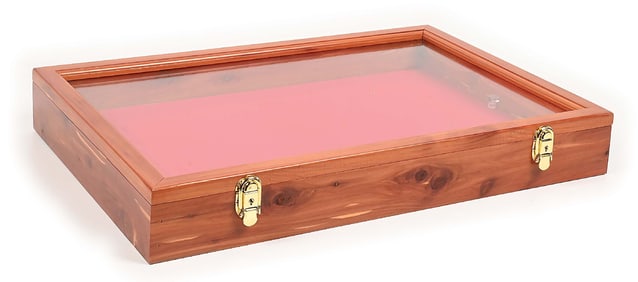 MEDIUM SIZE WOODEN DISPLAY CASE