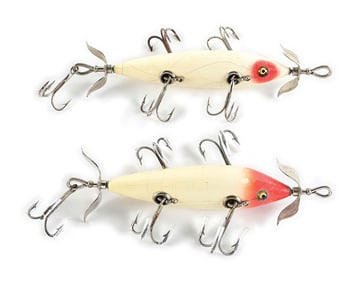 PAIR OF HEDDON 152 MINNOWS, ONE IS SPECIAL ORDER