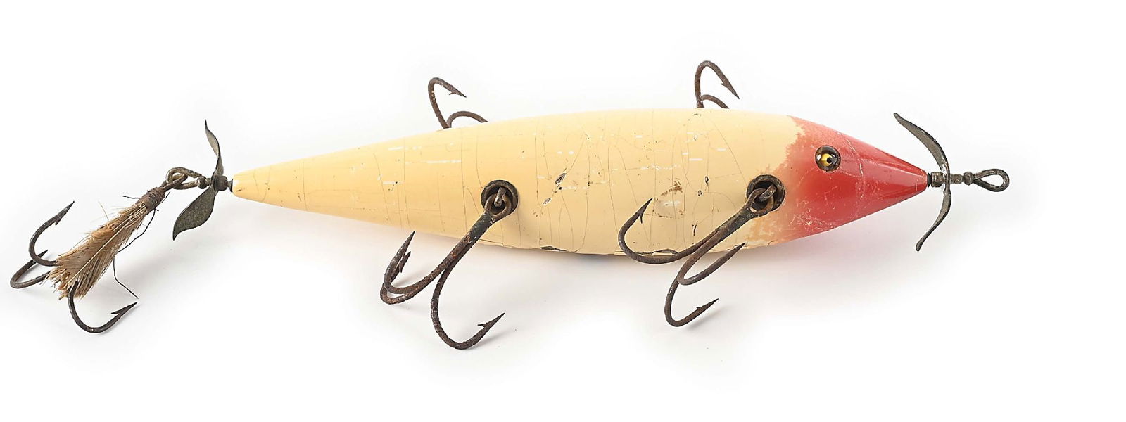 HEDDON 747 IN WHITE, RED HEAD (1 of 4)