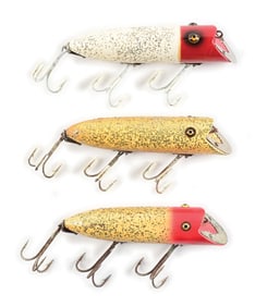 3 FLITTER FINISH HEDDON BASSERS