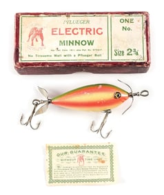 PFLUEGER’S SMALL SIZE ELECTRIC MINNOW IN RAINBOW