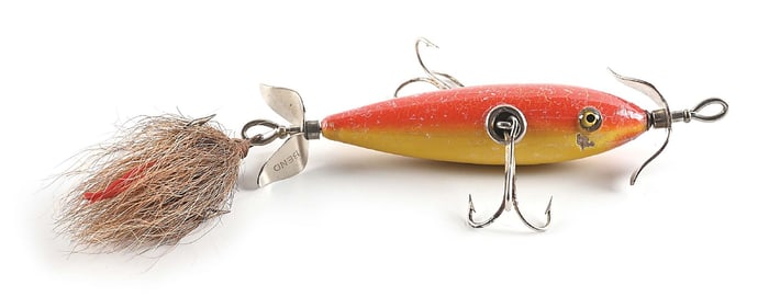 RED CRACKED BACK ORANGE BELLY SOUTH BEND MINNOW