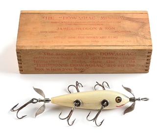 HEDDON 152 MINNOW IN SLATE WITH WOOD BOX