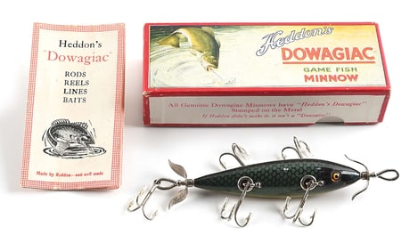 BLUE SCALE HEDDON 150 MINNOW IN CORRECT BOX