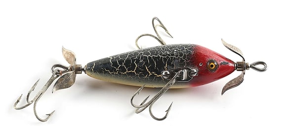 SPECIAL ORDER HEDDON RED HEAD GREEN CRACKLEBACK UNDERWATER MINNOW