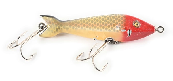 HEDDON SALT WATER SPECIAL RED HEAD SHINER SCALE
