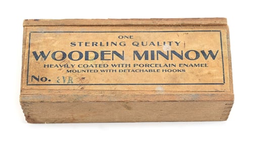 STERLING QUALITY WOODEN MINNOW BOX