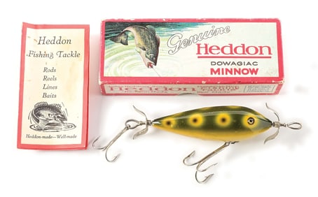 HEDDON 300 MINNOW IN UNCATALOGUED FROG SPOT