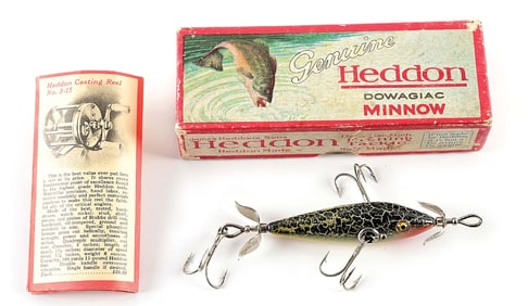 BLUSH CHIN HEDDON 100 MINNOW MARKED 2ND