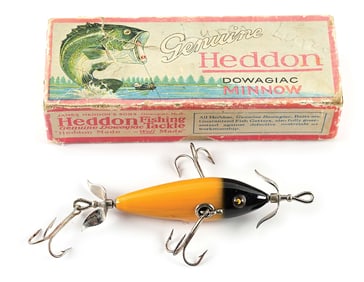EXTRAORDINARY BOXED HEDDON COMBO YELLOW BLACK HEAD