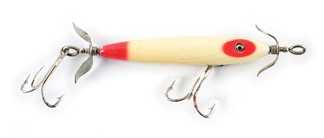 HEDDON 122 BABY TORPEDO IN RED EYES & TAIL