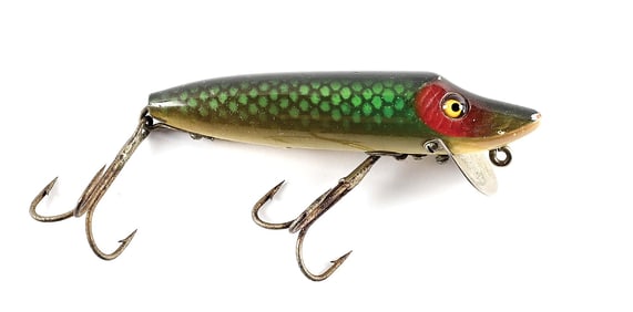 HEDDON BABY VAMP IN GREEN SCALE