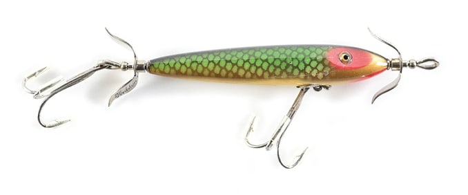 HEDDON 129D TORPEDO IN GREEN SCALE