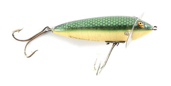 HEDDON 210 SURFACE LURE IN GREEN SCALE