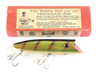BOXED HEDDON KING BASSER YELLOW PERCH SCALE