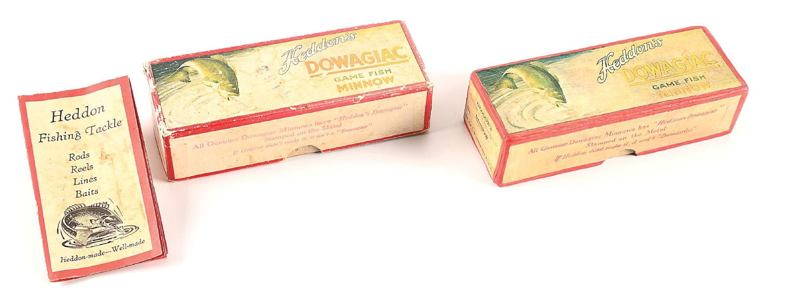 2 EMPTY HEDDON DOWNLEAPING BASS BOXES (1 of 9)