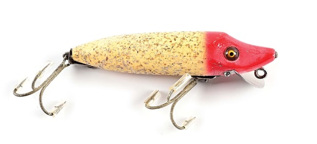 HEDDON BABY VAMP IN RED HEAD FLITTER