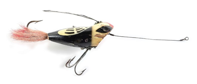 HEDDON WEEDLESS WIDOW BLACK & WHITE BIRD
