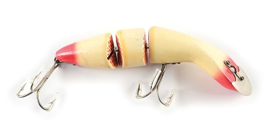HEDDON GAMEFISHER WHITE RED TIPS