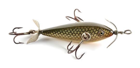 GREEN SCALE PFLUEGER 3 HOOK MONARCH MINNOW