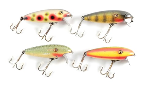 4 PFLUEGER GLASS EYE O’BOY MINNOWS
