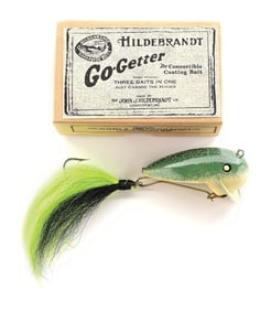 JOHN J HILDEBRANDT GO GETTER BAIT & BOX