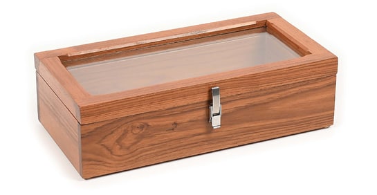 SMALL WOODEN DISPLAY CASE BOX