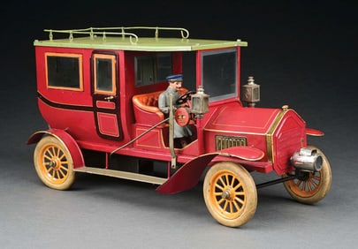 BING HAND-PAINTED MAROON TAXI