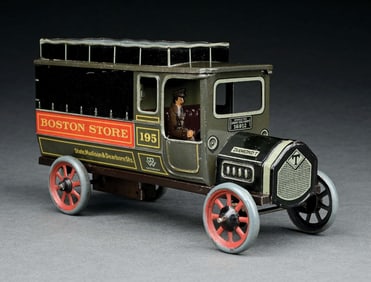 GERMAN BING TIN LITHO WIND-UP BOSTON STORE TRUCK