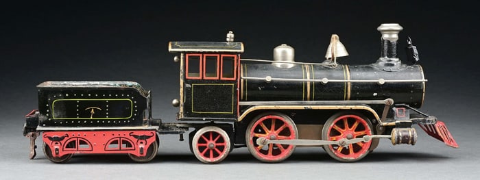 MARKLIN I-GA. HAND-PAINTED 0-4-2 LOCOMOTIVE & TENDER