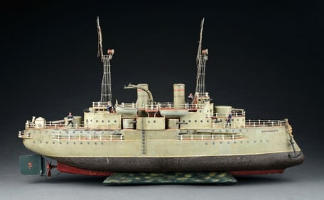 MARKLIN CAT. REF. 5130 "BROOKLYN" BATTLESHIP W/ LIVE STEAM PROPULSION